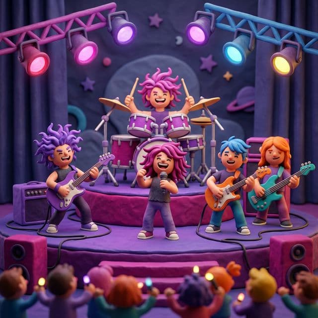 Rock Concert party invitation theme