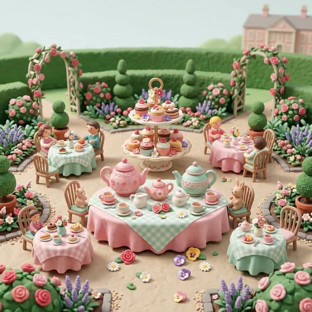 Garden Tea Party party invitation theme