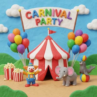 Carnival Circus kids' party theme