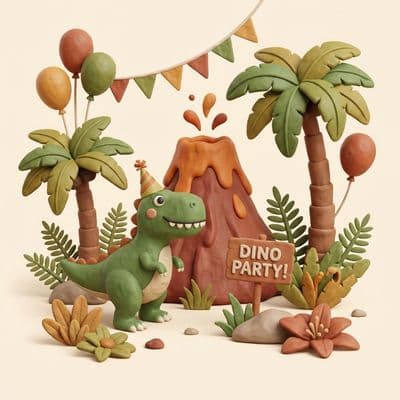Dino Bash kids' party theme
