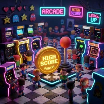 Retro Arcade kids' party theme