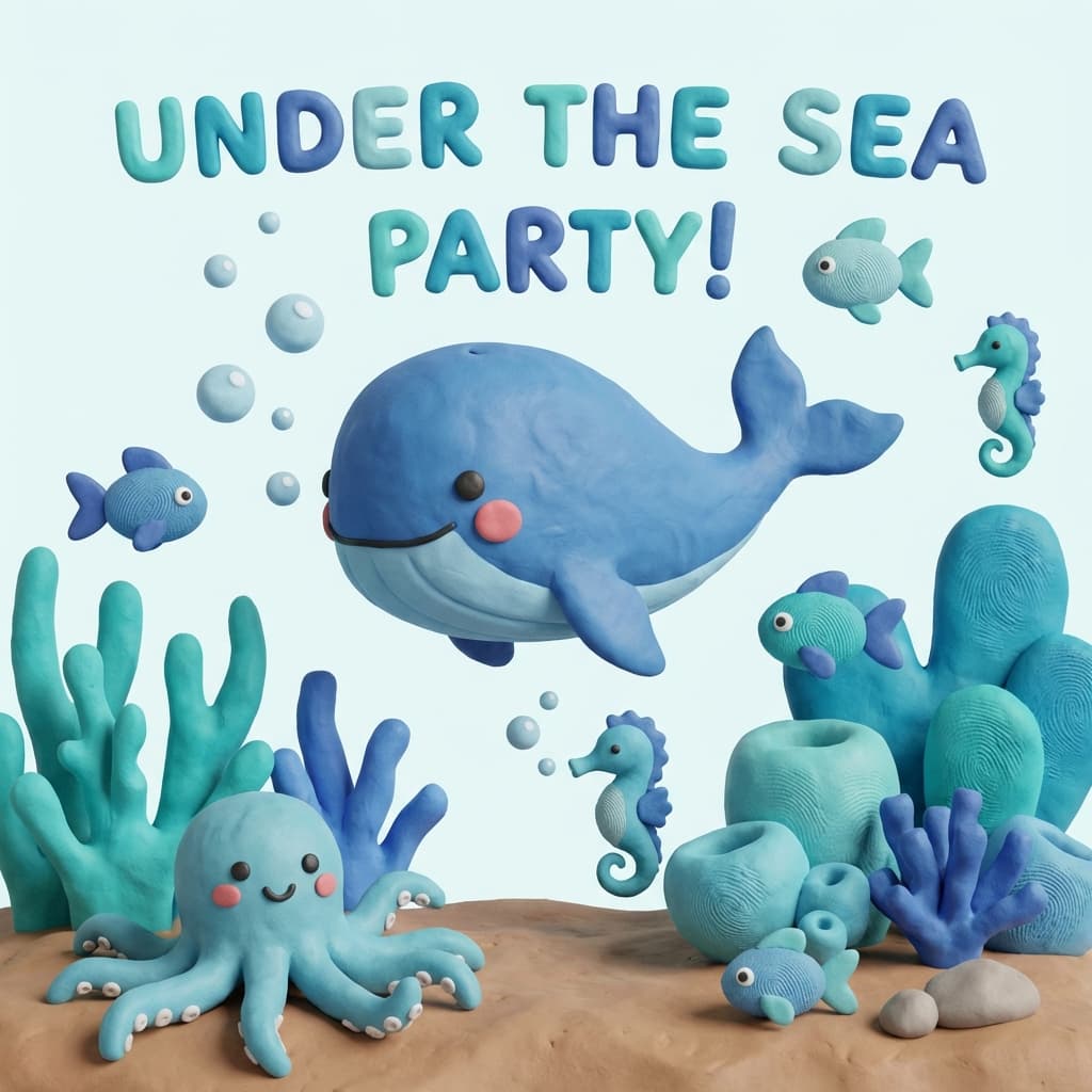 Under the Sea party invitation theme